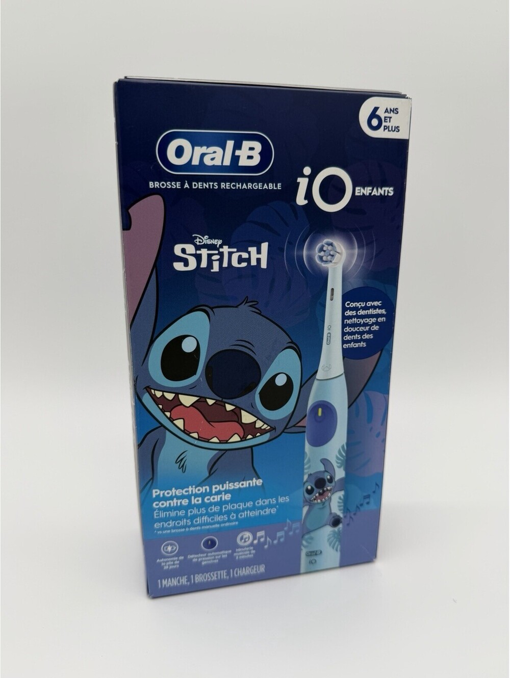 Oral-B iO Kids Disney Stitch Rechargeable Electric Toothbrush with Music Timer